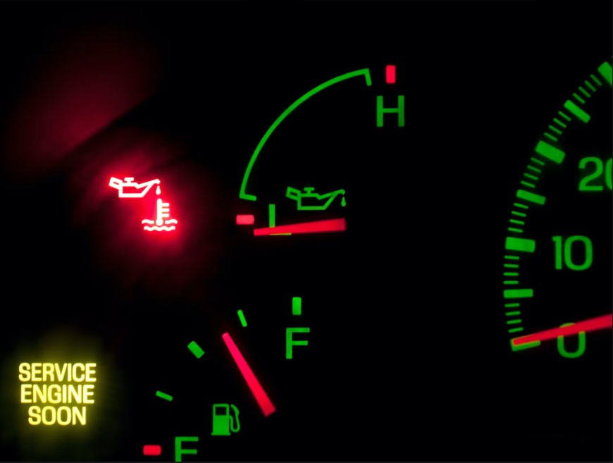 An image illustration of what causes low oil pressure in an engine